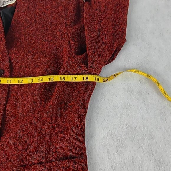Kasper A.S.L. Red, Orange, Black, Petite Women's Skirt And Blazer Size 8P - Picture 14 of 16